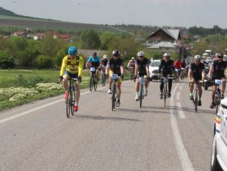 O mică parte dintre bicicliștii care au participat la acțiune. FOTO IPJ Constanța