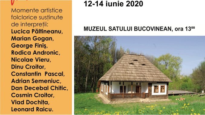 Continuă seria de mini-spectacole din cadrul proiectului „Dor de viață, dor de cântec”, FOTO Muzeul Național al Bucovinei