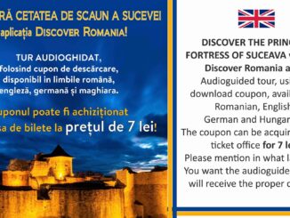 Descoperă Cetatea Sucevei - Tur audioghidat, disponibil în limbile română, engleză, germană și maghiară. FOTO MNB