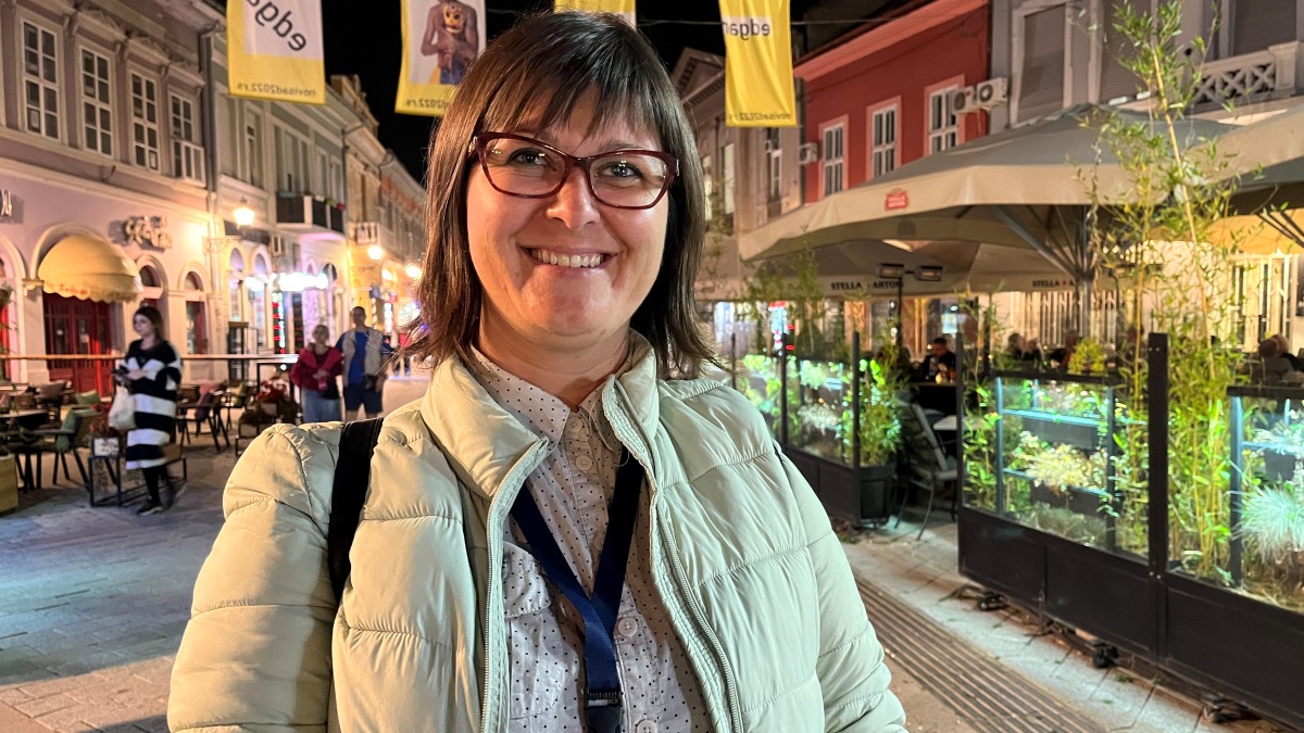 Sladjana Lalovic, ghid de turism de la Asociația Ghizilor din Novi Sad. FOTO Adrian Boioglu