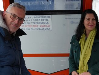 Jurnalistul GoNEXT, Adrian Boioglu și managerul OMD Piatra Neamț, Carmen Boiciuc. FOTO Ovidiu Oprea